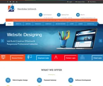 Harshikainfotech.com(Harshika Infotech) Screenshot