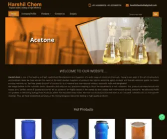 Harshilchem.com(Industrial Chemical manufacturers) Screenshot