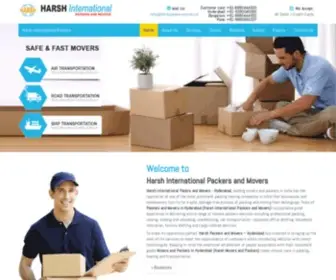 Harshpackersmovers.in(Harsh International Packers and Movers @) Screenshot