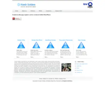 Harshsolders.com(Welcome Harsh Solders) Screenshot