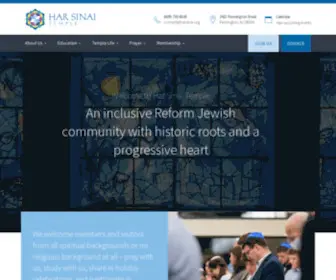 Harsinai.org(Har Sinai Temple) Screenshot