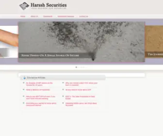 Harsshsecurities.com(Harssh Securities) Screenshot