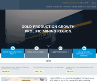 Hartegold.com(Harte Gold Corporation) Screenshot