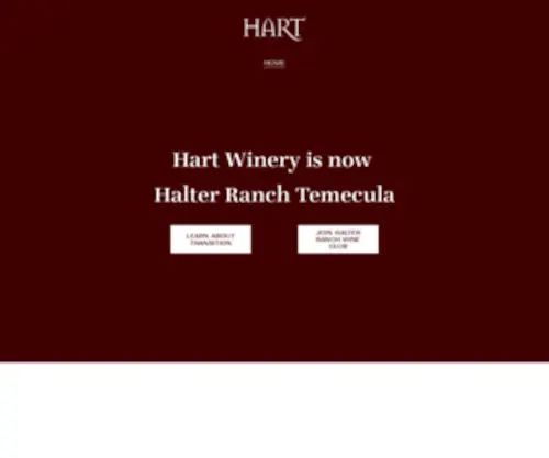 Hartfamilywinery.com(Paso Robles Winery) Screenshot