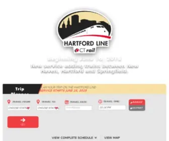 Hartfordline.com(CT Hartford Line) Screenshot
