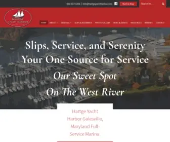 Hartgeyachtharbor.com(Full-Service Marina) Screenshot