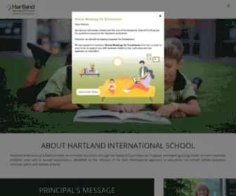 Hartlandinternational.com(British Curriculum Schools in Dubai) Screenshot