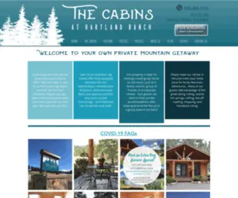 Hartlandranch.com(The Cabins at Hartland Ranch) Screenshot