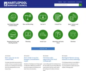 Hartlepool.gov.uk(Hartlepool Borough Council) Screenshot