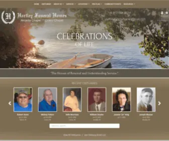 Hartleyfuneralhomes.com(Hartley Funeral Home) Screenshot