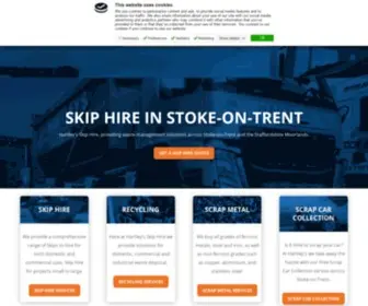 Hartleysskiphire.co.uk(Skip Hire Stoke on Trent with Hartleys) Screenshot