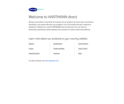 Hartmanndirect.com(De beste bron van informatie over luggage) Screenshot