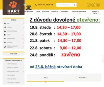 Hartolomouc.cz(Centrum krmiv a chovatelských potřeb) Screenshot