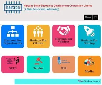 Hartron.org.in(Haryana State Electronic Development Co) Screenshot