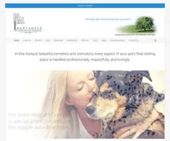 Hartsdalepetcrematory.com(Professional, Respectful Pet Cremation) Screenshot