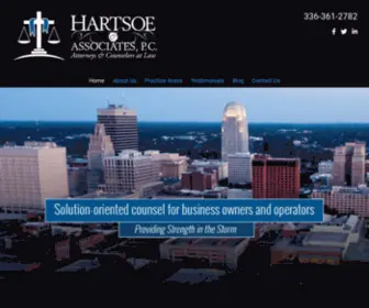 Hartsoelaw.com(Winston-Salem and Greensboro Family, Divorce & Business Law Attorneys) Screenshot