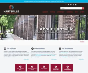 Hartsvillesc.gov(City of Hartsville) Screenshot