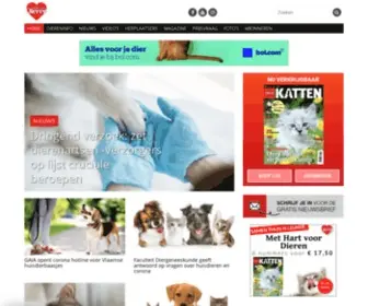 Hartvoordieren.nl(Op de website van Hart voor Dieren vind je een mix van informatie en fun) Screenshot