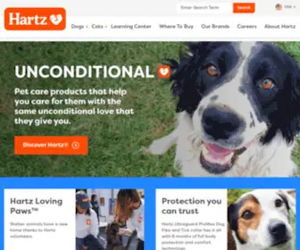 Hartz.com(Treats, Toys & Supplies For a Healthy and Happy Pet) Screenshot