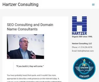 Hartzer.com(Hartzer Consulting is an SEO Consultant (Search Engine Optimization)) Screenshot