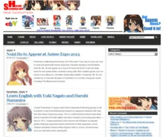 Haruhisuzumiya.net(Haruhi Suzumiya) Screenshot