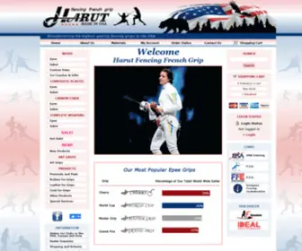 Harutfencinggrip.com(Harut Fencing French Grips) Screenshot