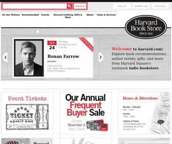 Harvard.com(Harvard Book Store) Screenshot