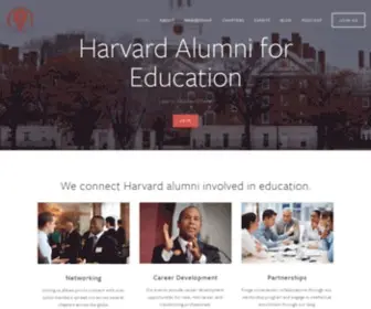 Harvardaed.org(Harvard Alumni for Education) Screenshot