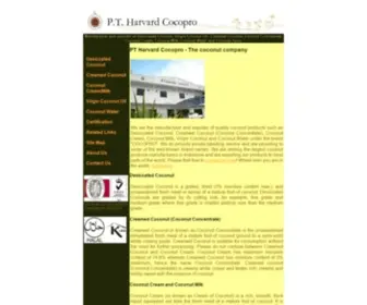 Harvardcocopro.com(Cocopro Desiccated Coconut) Screenshot