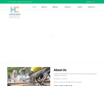 Harvardconstruction.ae(Home) Screenshot