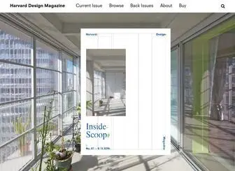 Harvarddesignmagazine.org(Harvard Design Magazine) Screenshot
