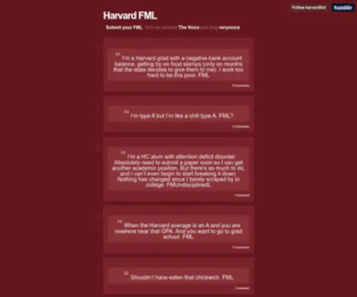 Harvardfml.com(Harvard FML) Screenshot