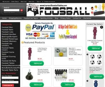 Harvardfoosballtable.com(Harvard Foosball Tables & Foosball balls) Screenshot