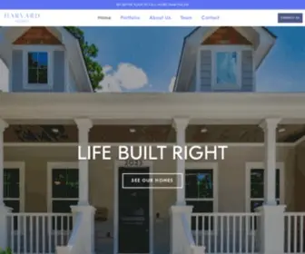 Harvardhomeshou.com(Harvard Homes) Screenshot