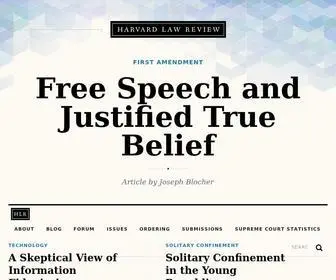 Harvardlawreview.org(Harvard Law Review) Screenshot
