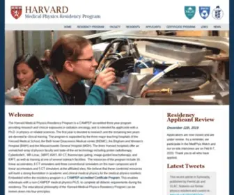 Harvardmedphys.org(Harvard Medical Physics Residency Program) Screenshot