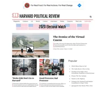 Harvardpolitics.com(Harvard Political Review) Screenshot