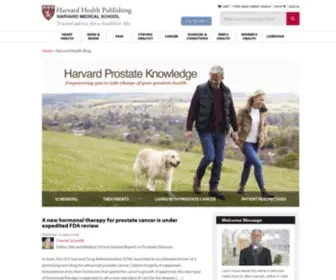 Harvardprostateknowledge.org(Harvard Health Blog) Screenshot