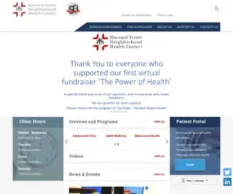 Harvardstreet.org(Harvard Street Neighborhood Health Center) Screenshot