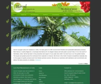 Harvelcocopeat.com(Harvel Coco Peat Manufacturers and Coir Pith in India) Screenshot