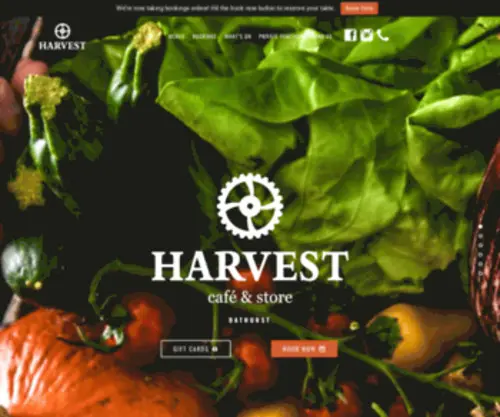 Harvestcafestore.com.au(Food & Coffee from Local Produce) Screenshot