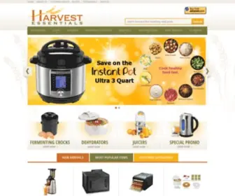 Harvestessentials.com(Dehydrators) Screenshot