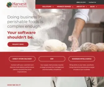 Harvestfoodsolutions.com(Making Perishable Food Companies Better) Screenshot