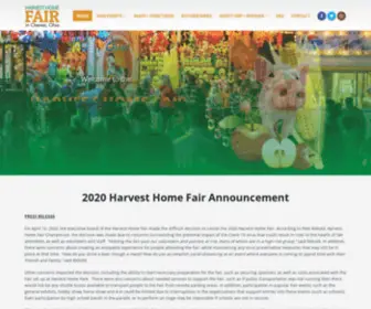 Harvesthomefair.com(The Biggest Little Fair in Ohio) Screenshot