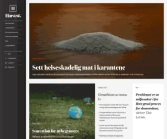 Harvestmagazine.no(Nettmagasin om mennesker) Screenshot