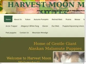 Harvestmoonmalamutes.com(Harvest Moon Malamutes) Screenshot