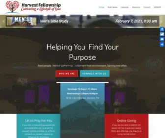 Harvestpa.com(Harvest Fellowship) Screenshot