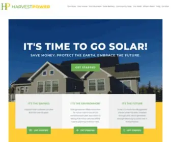 Harvestpowersolar.com(Harvest Power Solar) Screenshot