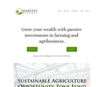 Harvestreturns.com(Harvest Returns) Screenshot