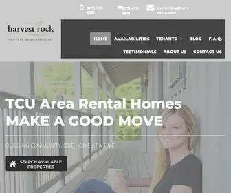 Harvestrockrealty.com(Harvest Rock Property Management) Screenshot